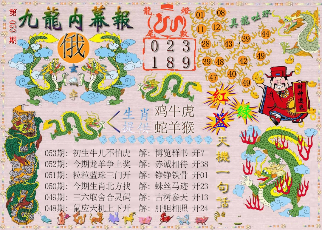 053期九龙内幕报[图]