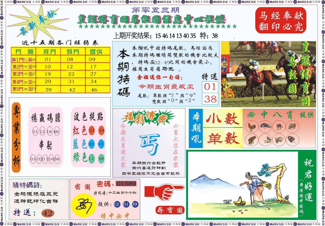 053期体育网马经图[图]