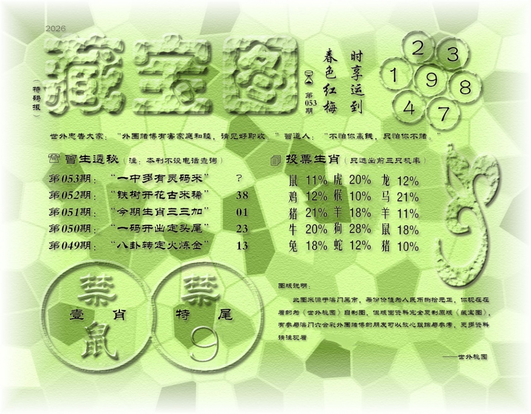 053期老《藏宝图》[图]