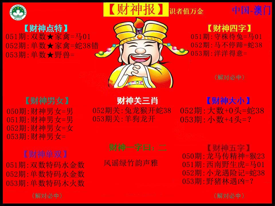 053期红财神[图]