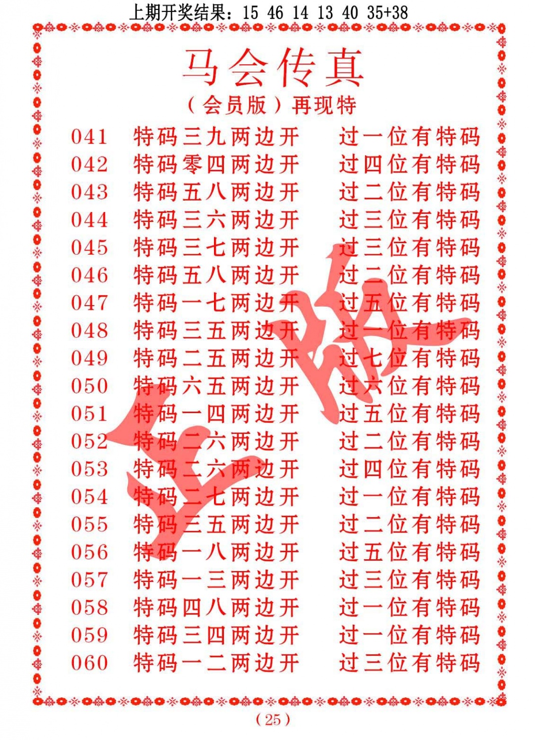 053期马会传真[图]