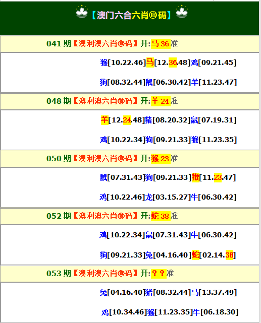 053期澳利澳六肖18码[图]