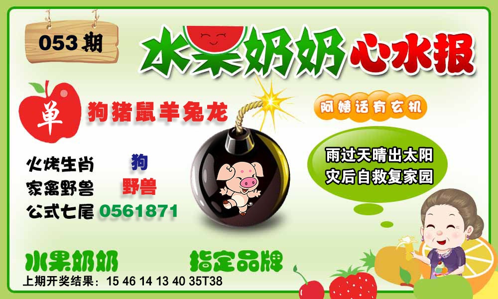 053期水果心水报[图]
