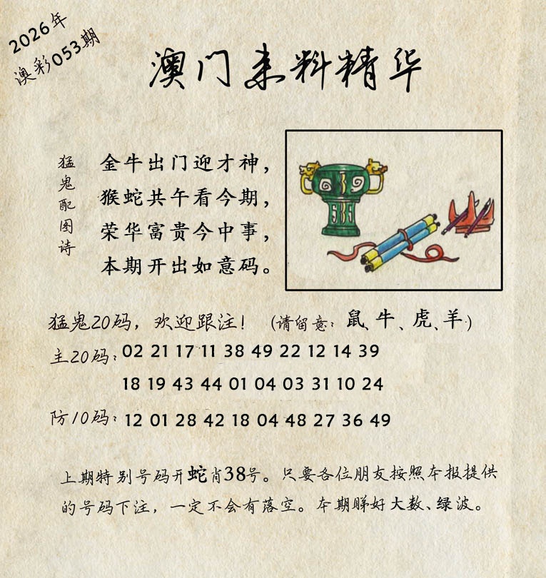 053期澳门来料精华[图]