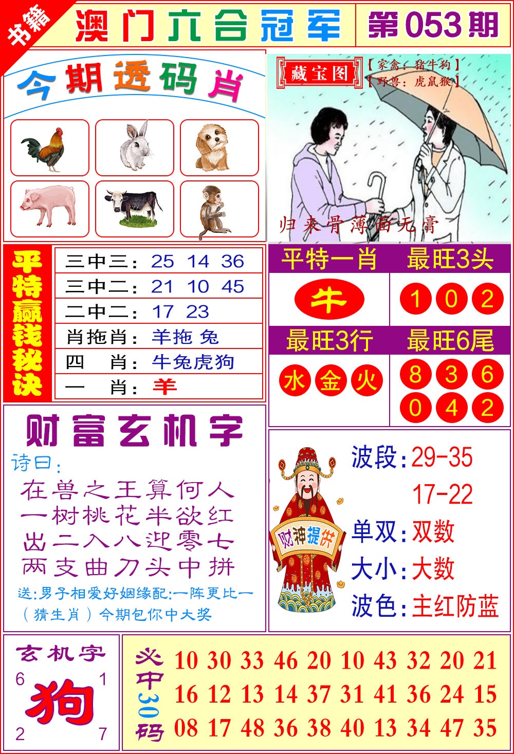053期澳门六合冠军[图]