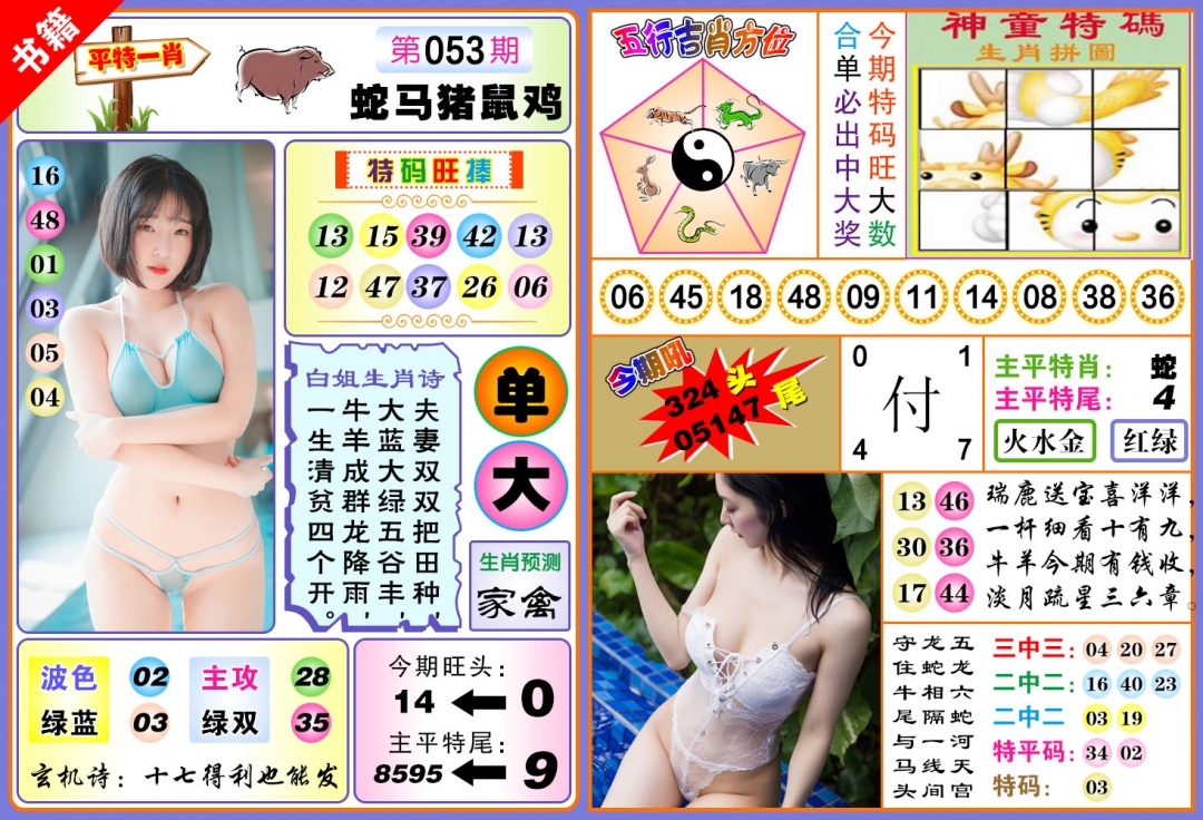 053期澳门五行白姐[图]
