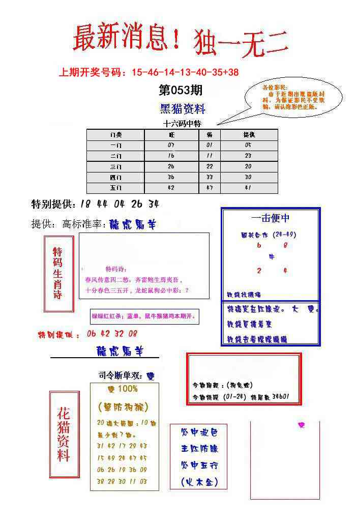 053期独一无二[图]