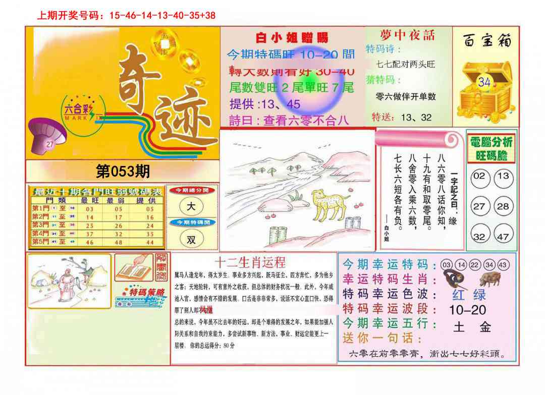 053期九龍奇迹A(推荐)[图]