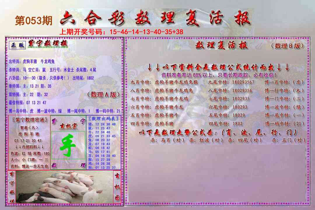 053期数理复活报[图]