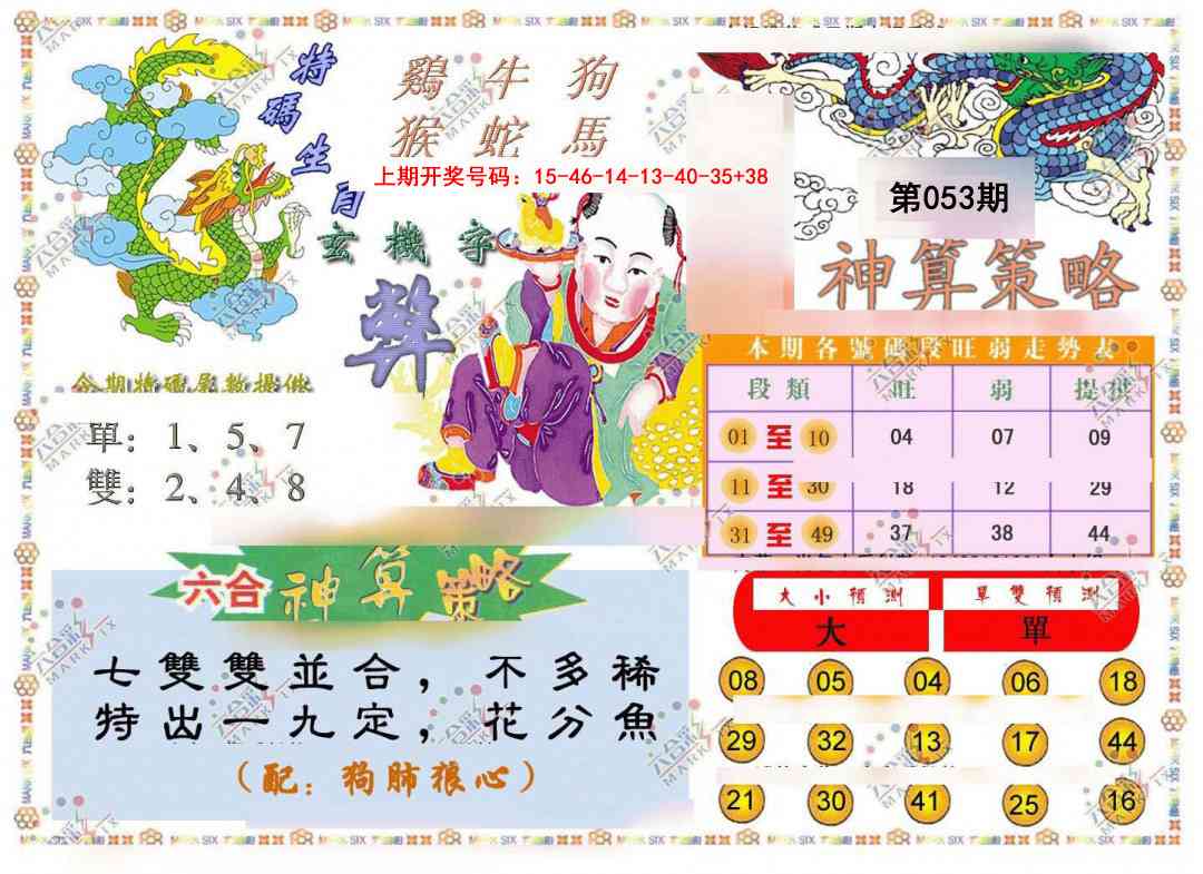 053期神算策略[图]