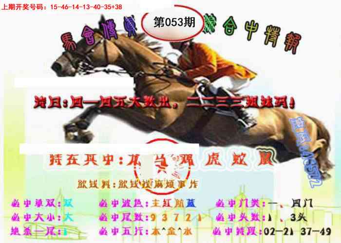 053期马会传真-综合报[图]