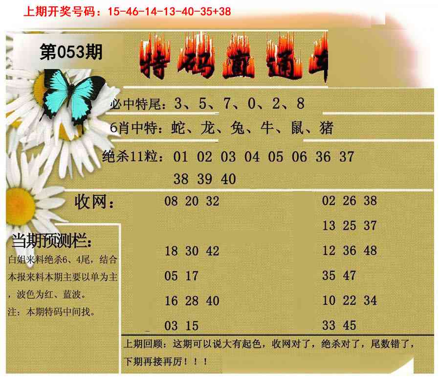 053期特码直通车[图]