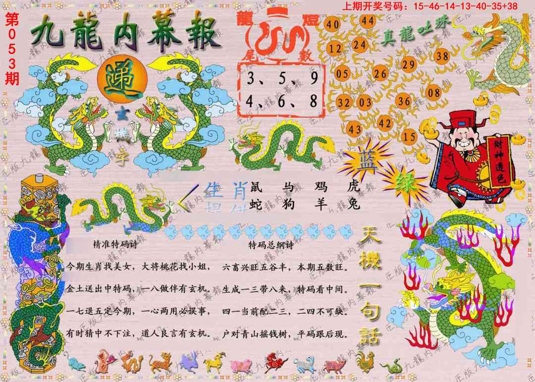 053期正版九龙内幕报[图]
