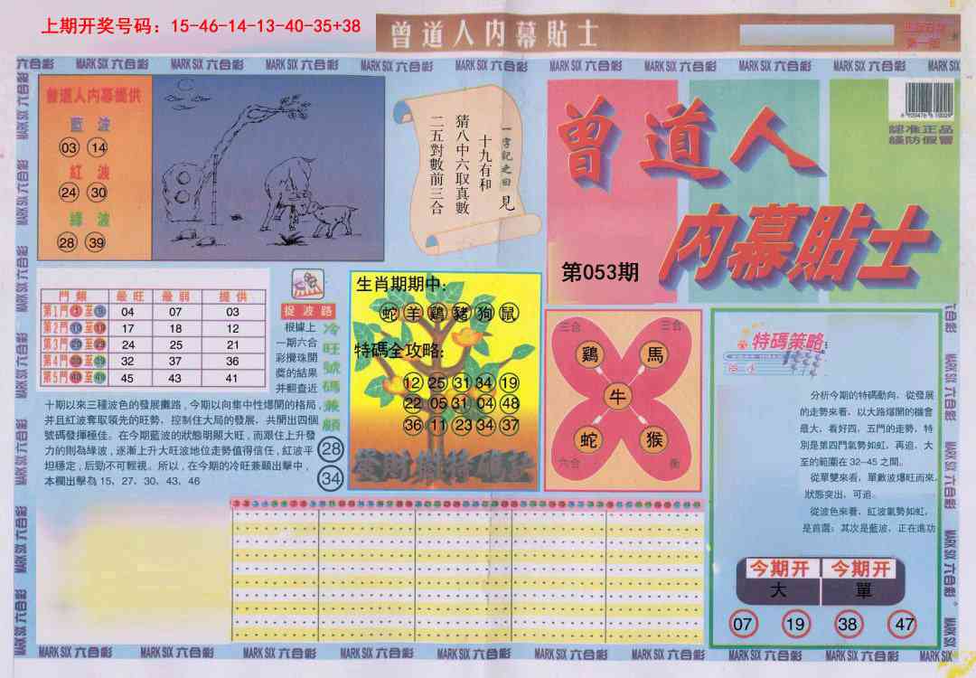 053期曾道人内幕贴士A[图]