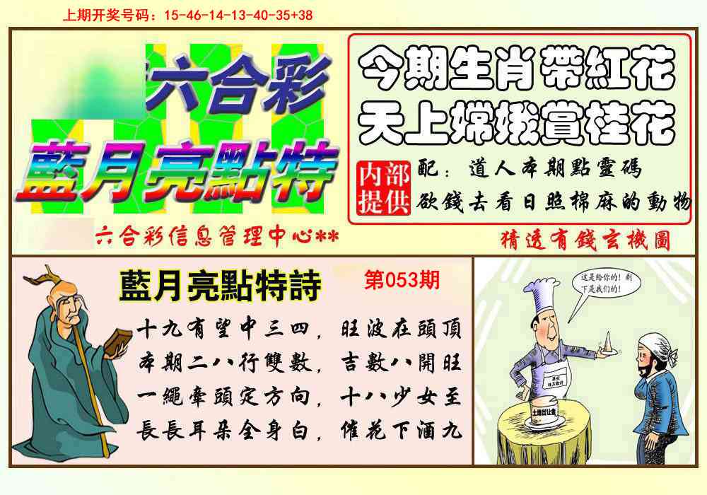 053期蓝月亮点特码[图]